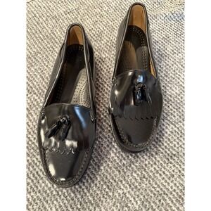 G.H. Bass Weejuns Logan Shoes Mens Size 11 Black Leather Penny Loafers Dress A39